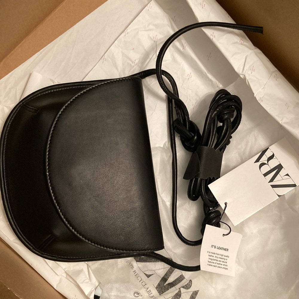 New with tags Zara small shoulder bag, buttery soft leather